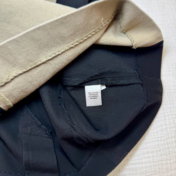 Banana Republic Sloan Colorblock Dress Black Cream Women’s 2P Petite Officewear - Picture 14 of 16